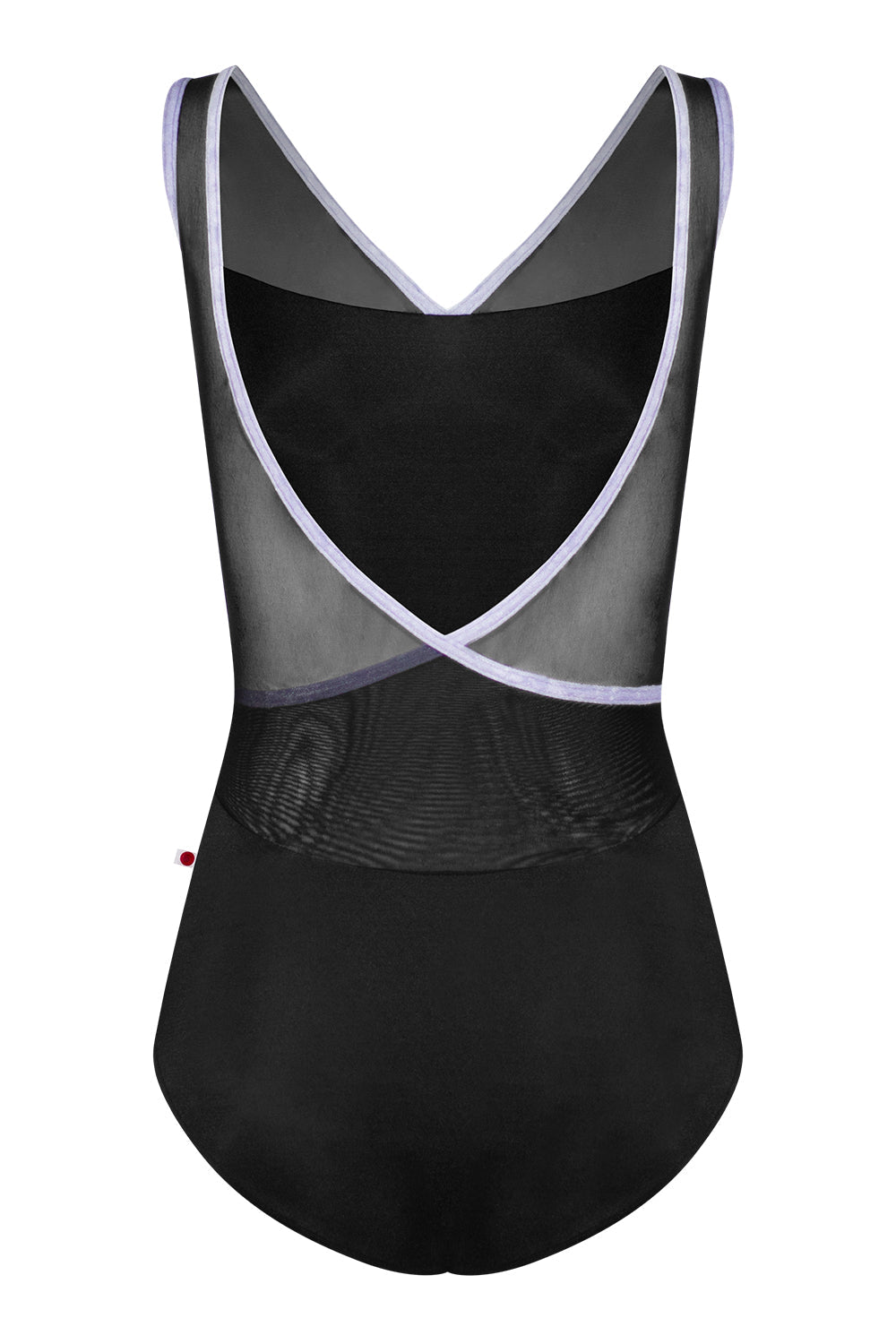 Masha leotard in N-Black body color with Mesh Black top color and CV-Black trim color