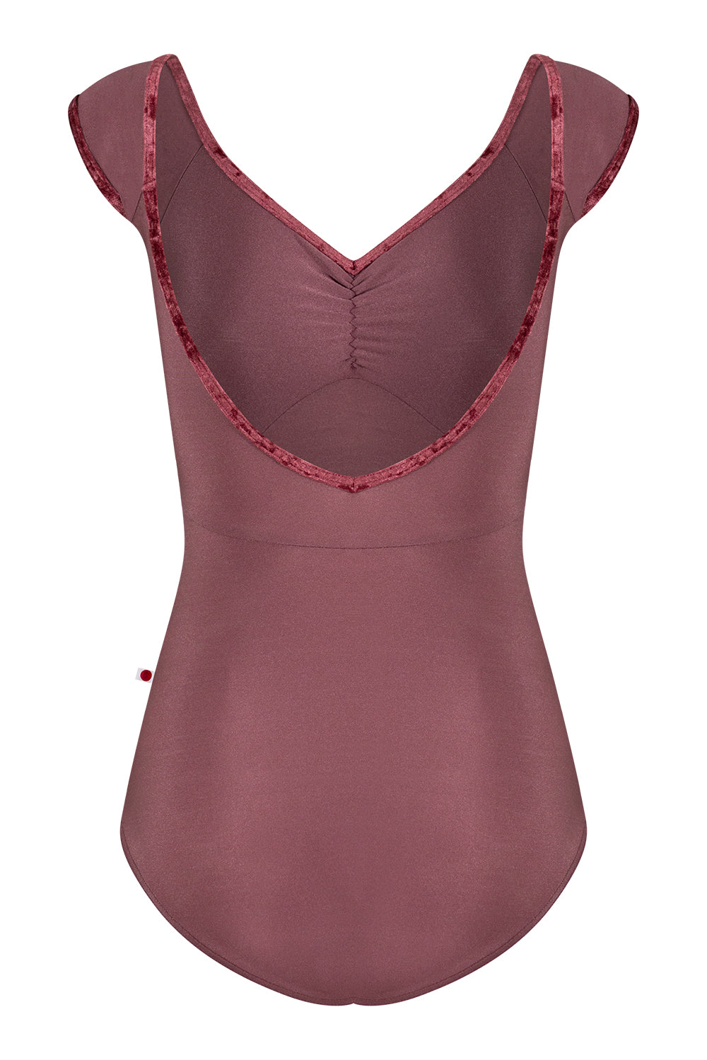 Elli leotard in N-Phoenix body & top color with CV-Garnet trim color