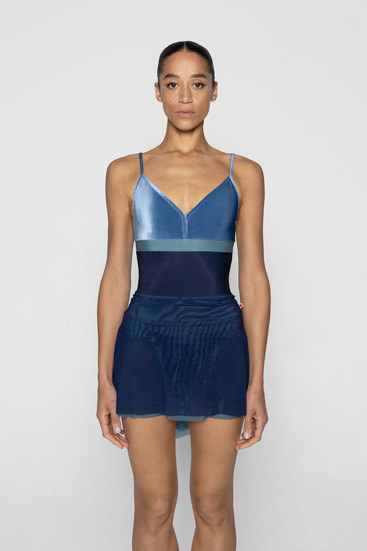 Isabelle Short Double Mesh in Mesh Lagoon bottom layer and Mesh Lagoon bottom layer