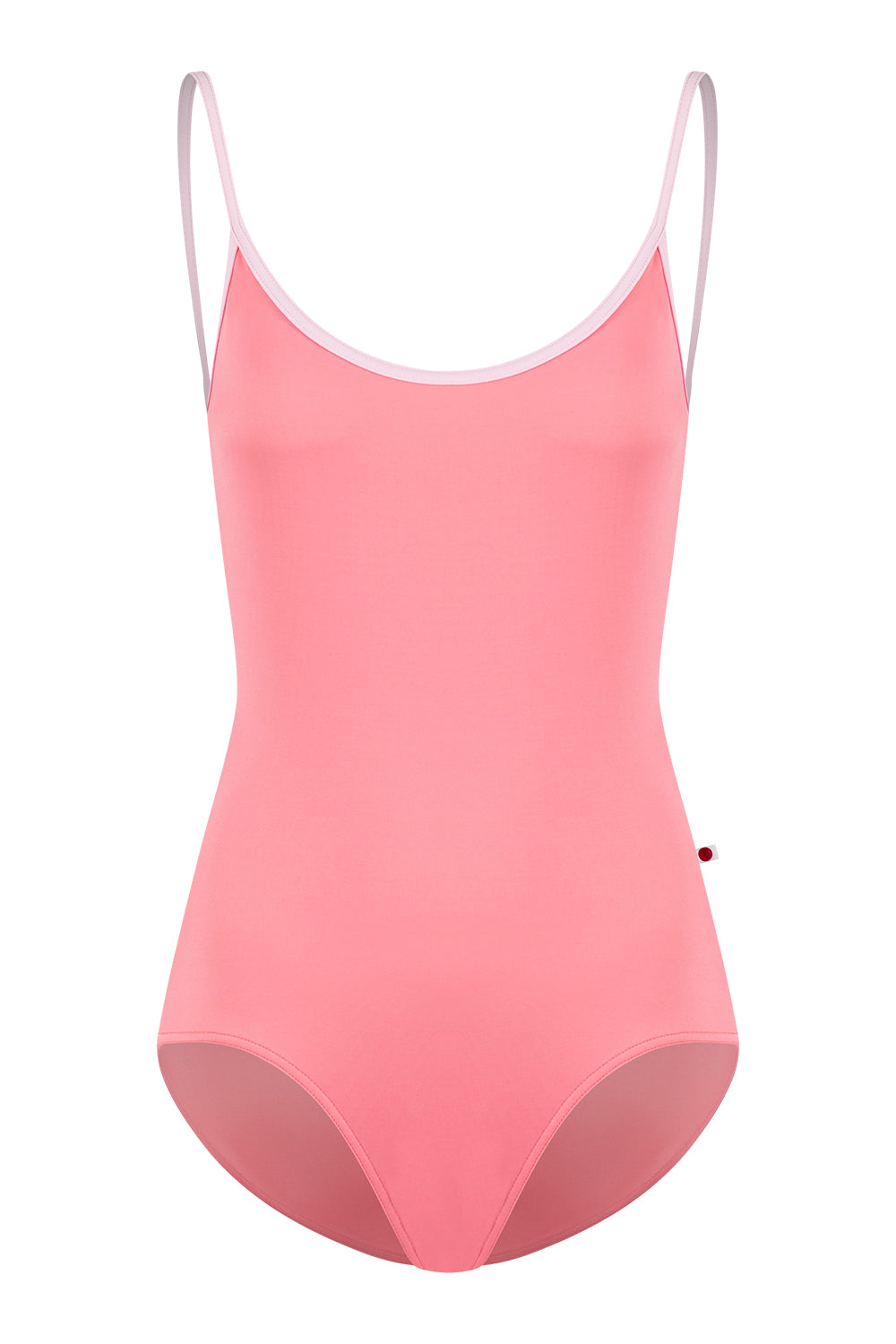 Fiona leotard in T-May body color with Mesh Rose top color and T-Rose trim color