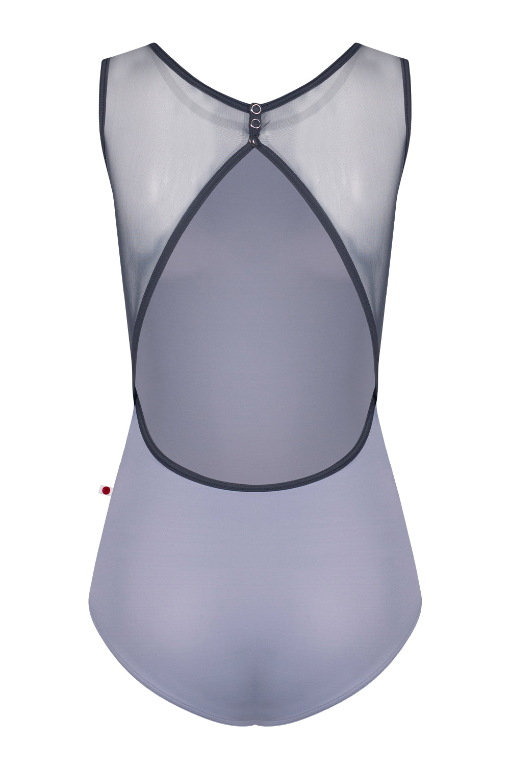 Larissa leotard in T-Slate body color with Mesh Titanium top color and T-Titanium trim color