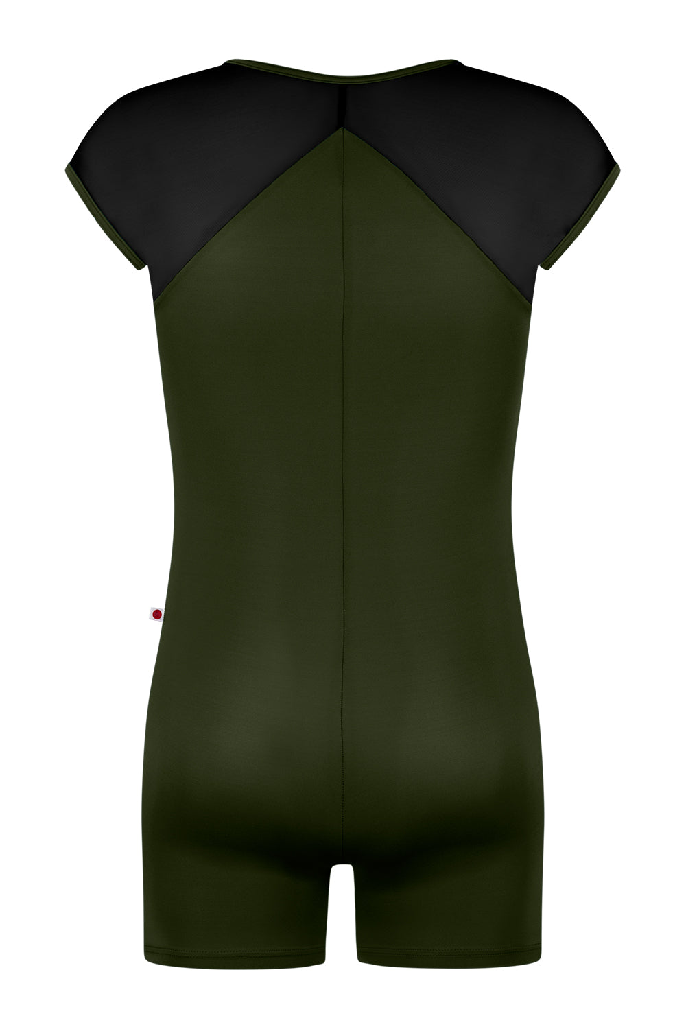 Daniil semi-unitard in T-Jungle body color with T-Black top color, T-Jungle trim color and T-Black zipper color