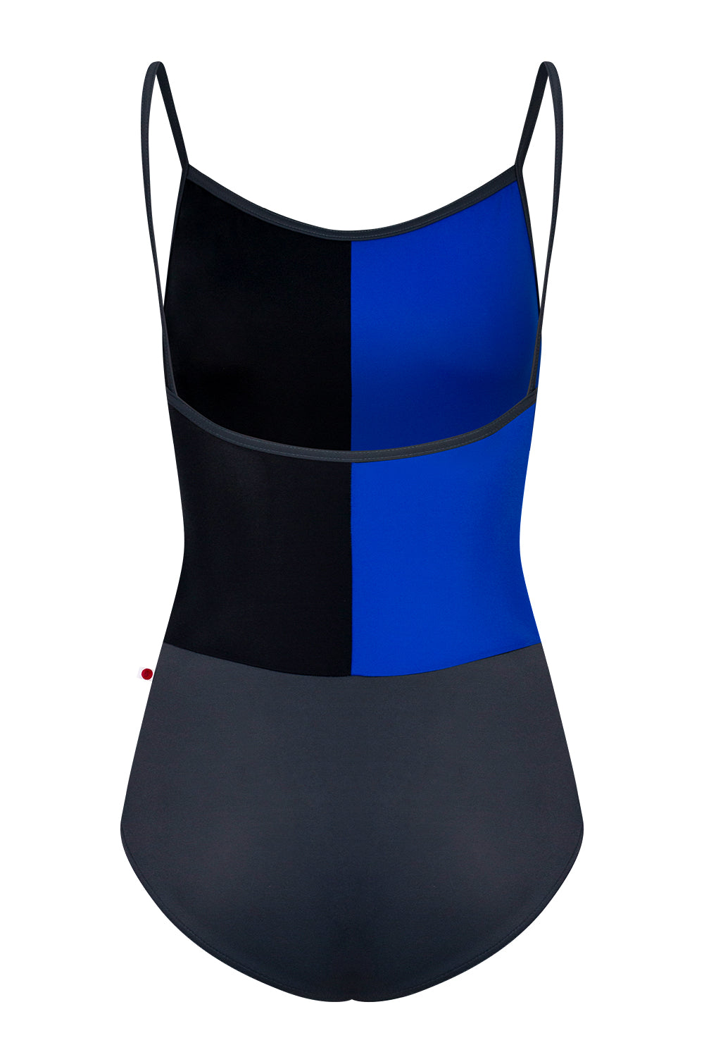 Kayoko leotard in T-Titanium body & trim color with T-Captain Top color 1 and T-Black Top color 2