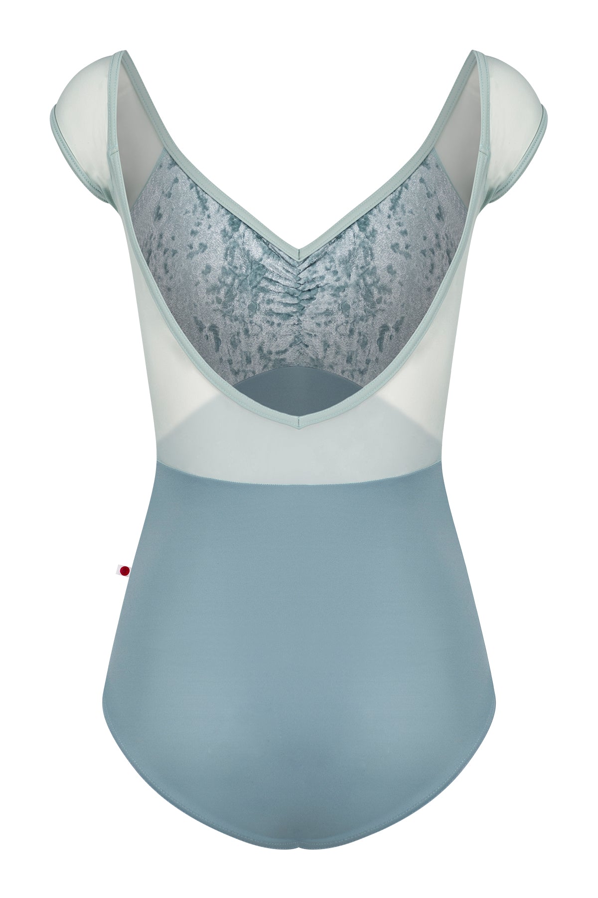 Elli leotard in T-Fog body color with CV-Ice & Mesh Whisper top color and T-Whisper trim color