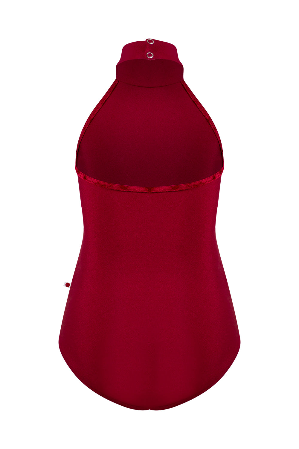 Kids Sarah leotard in N-Berry body color with CV-Dark Red trim color 