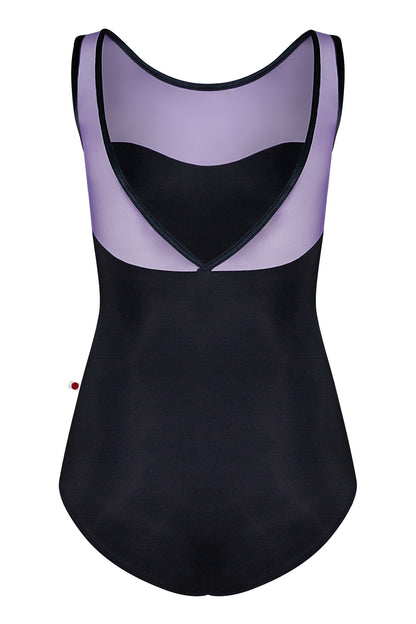 Jane leotard in N-Black body color with Mesh Fortune top color and V-Black trim color