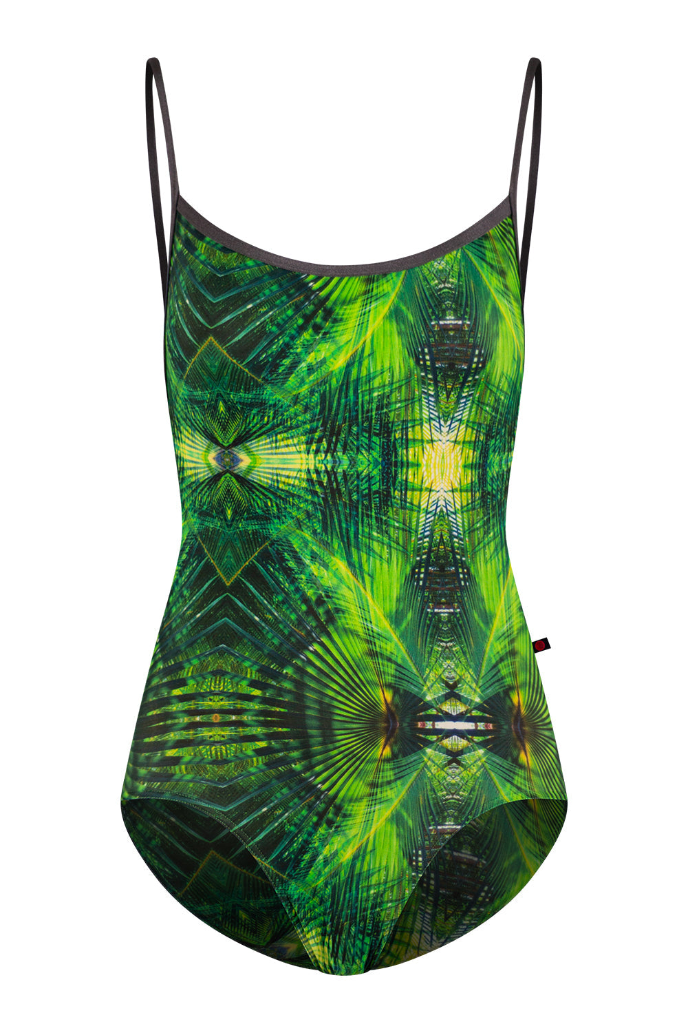 Tamara Black Label leotard in Forest Emerald body color with N-Shadow trim color and EXTRA-HC variation