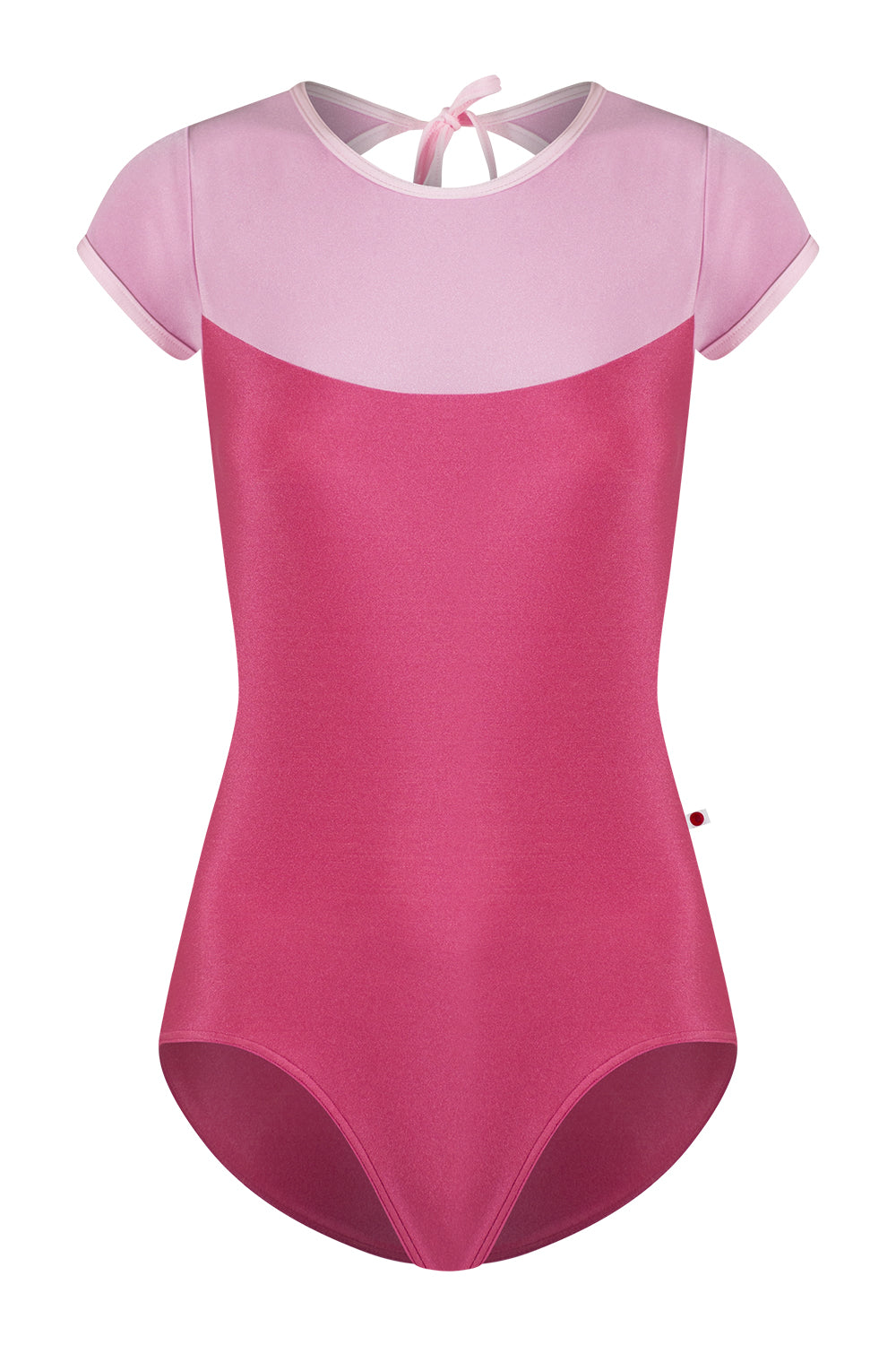 Olivia leotard in N-Waltz body color with N-Confetti top color and N-Rose trim color