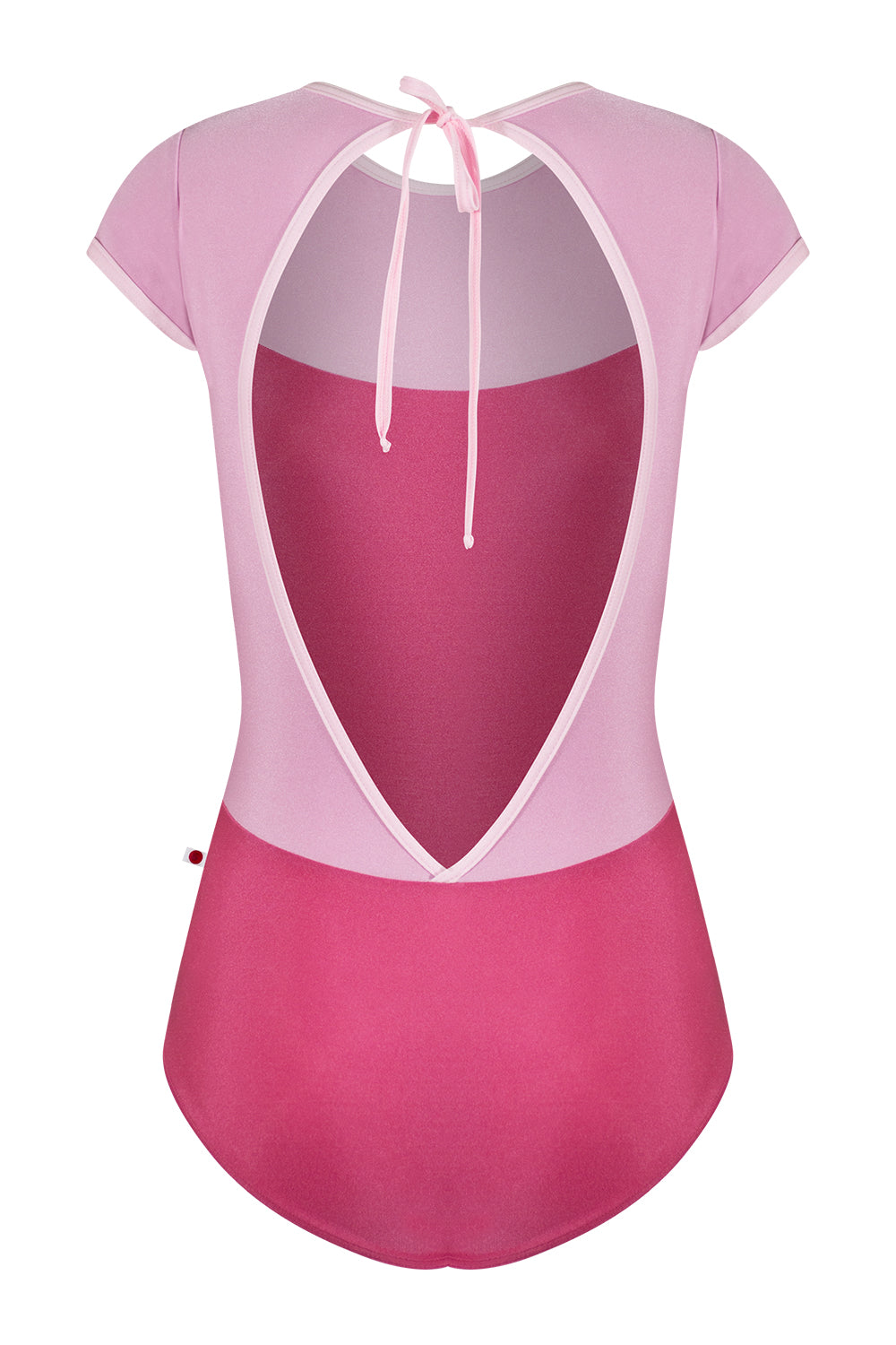 Olivia leotard in N-Waltz body color with N-Confetti top color and N-Rose trim color