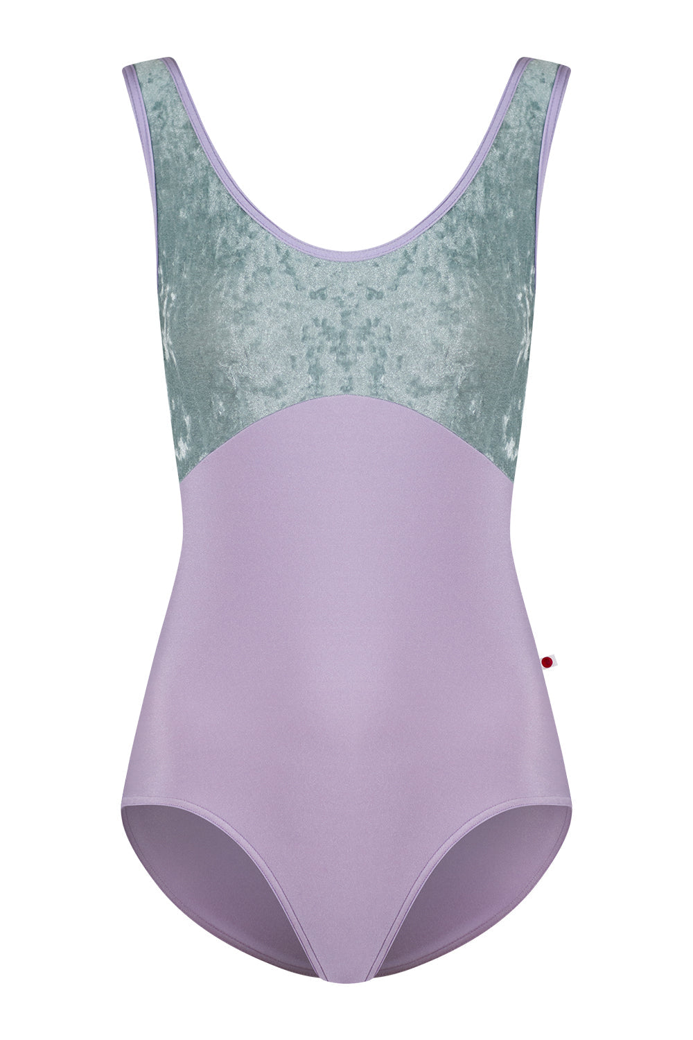 Anna Duo leotard in N-Poem body color with CV-Ice top color and N-Poem trim color