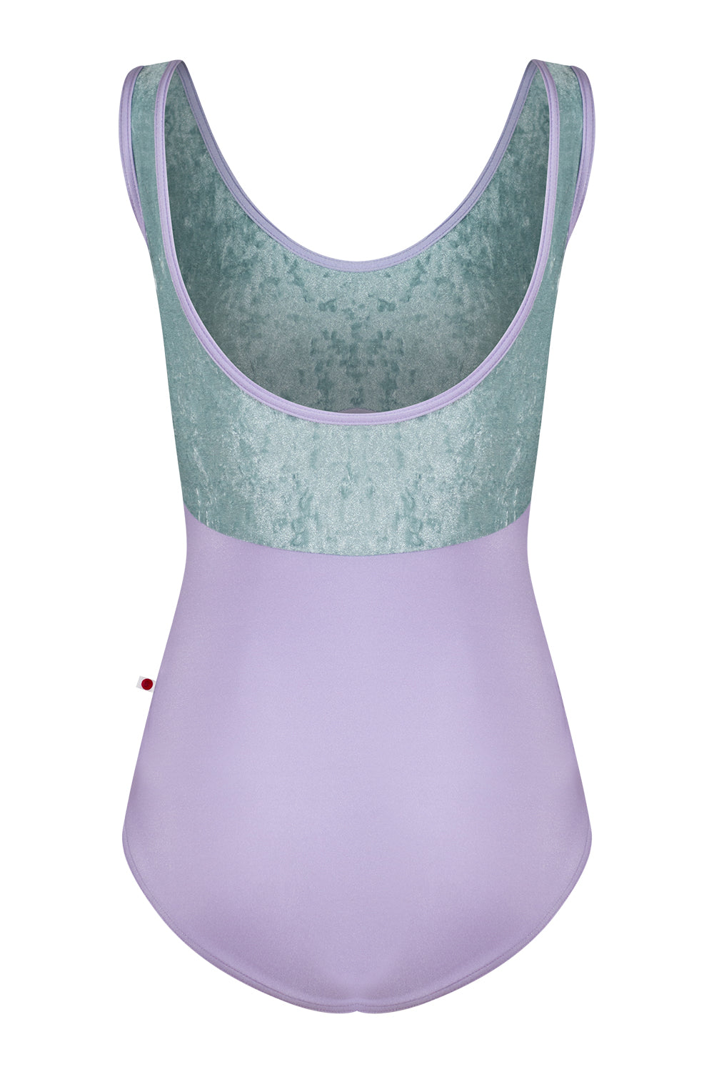 Anna Duo leotard in N-Poem body color with CV-Ice top color and N-Poem trim color