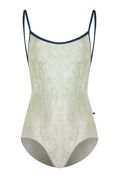Heather leotard in CV-Pistachio body color with T-Storm trim color