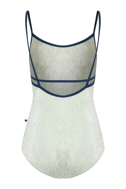 Heather leotard in CV-Pistachio body color with T-Storm trim color