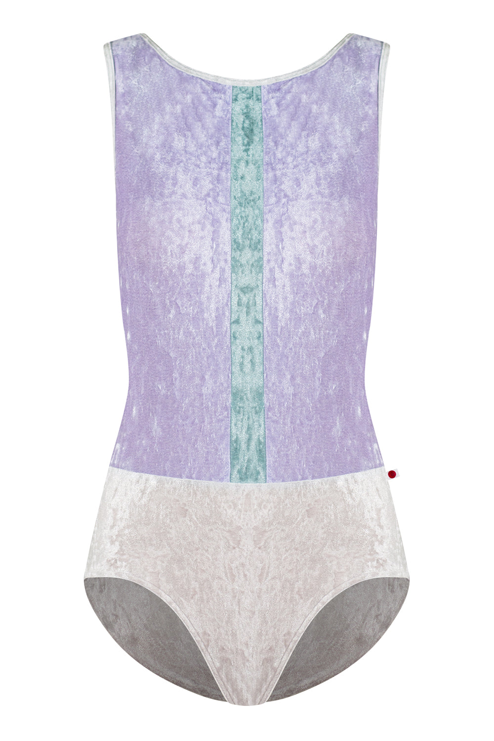 Didi leotard in CV-Silver body color with CV-Angelic top color, CV-Ice Middle Band color and CV-Silver trim color