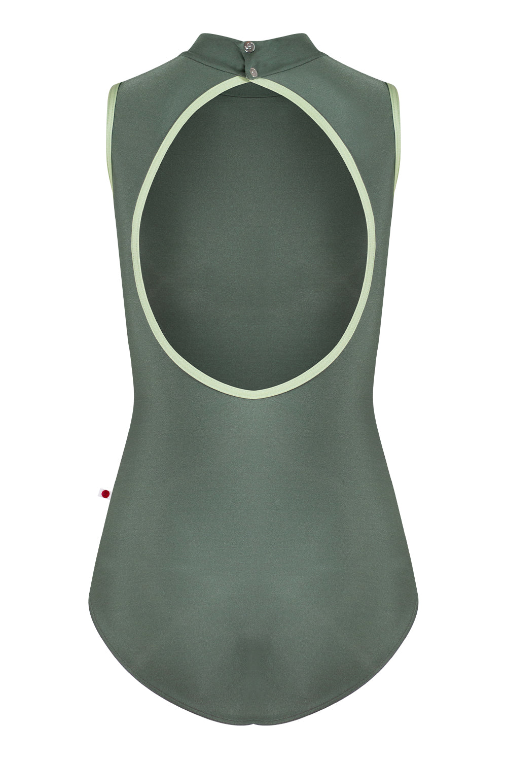 Natasha leotard in N-Sage body color with N-Ginko trim color