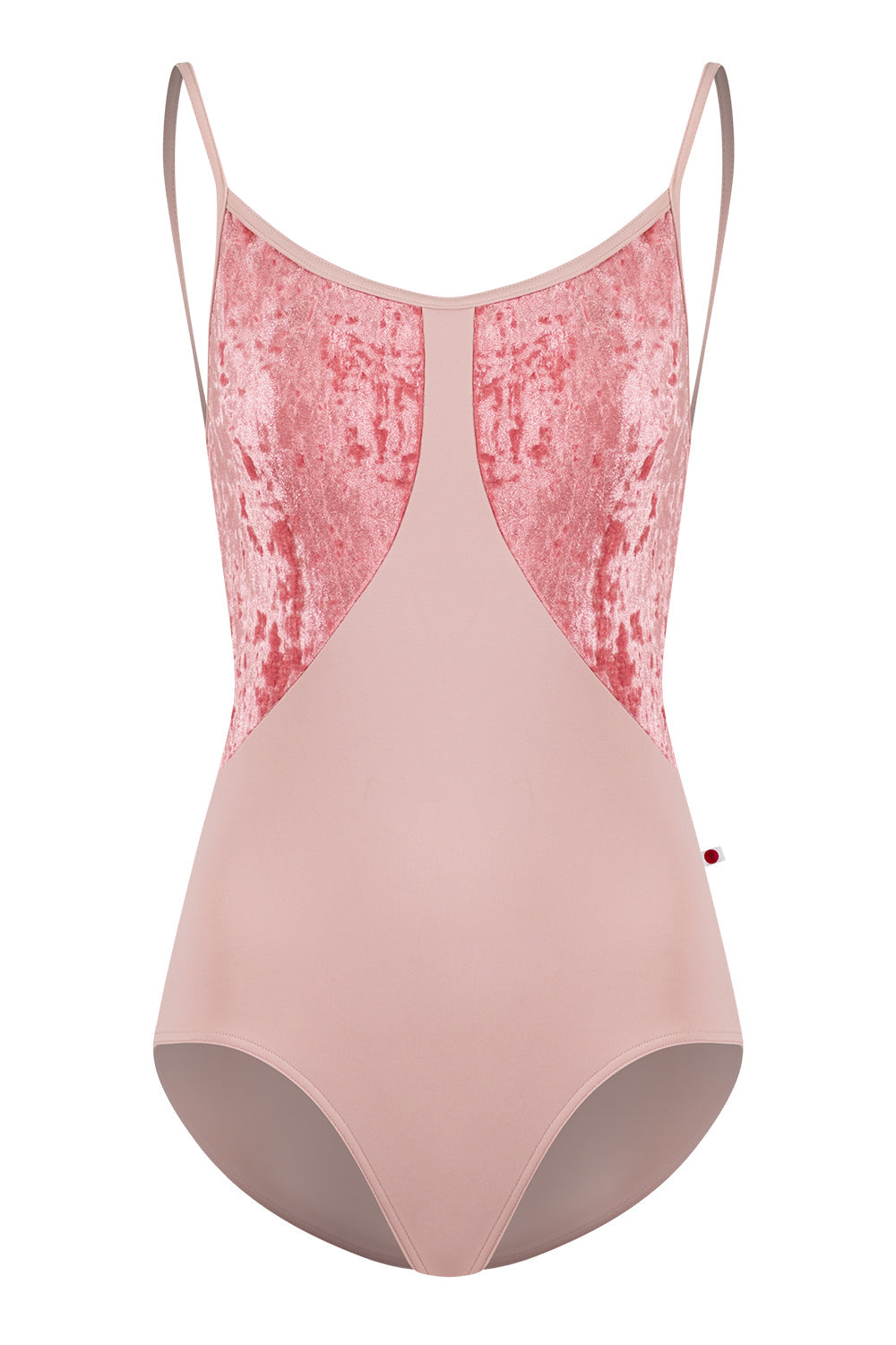 Amanda leotard in T-Petal body color with CV-Romance top color and T-Petal trim color