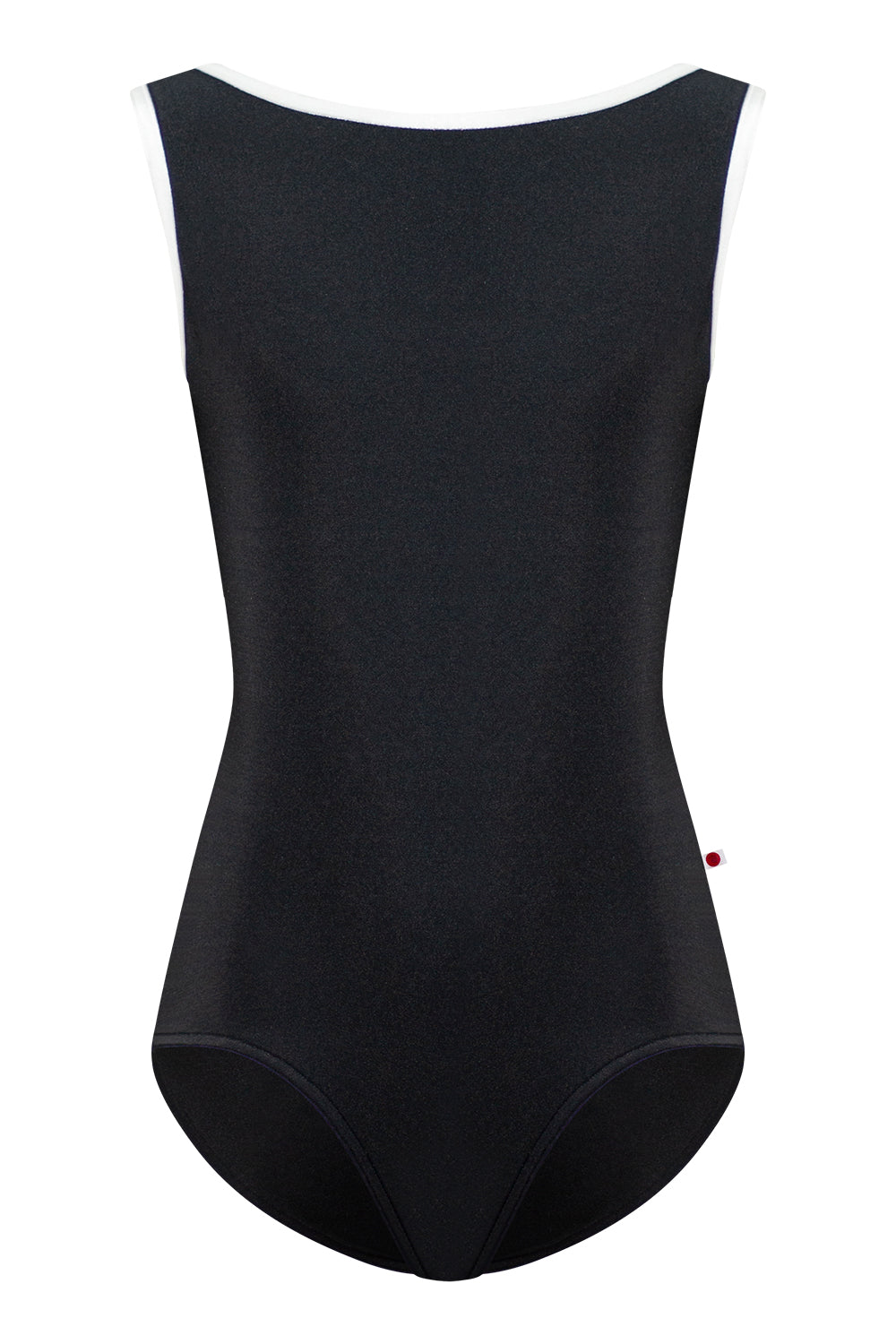 Kids Sofiane leotard in N-Black body color with V-White trim color