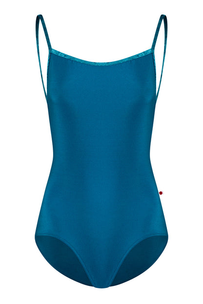 Heather leotard in N-Ottanio body color with CV-Juniper trim color