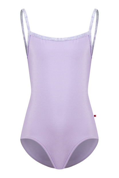 Kids Marisa leotard in N-Poem body color with CV-Angelic trim color