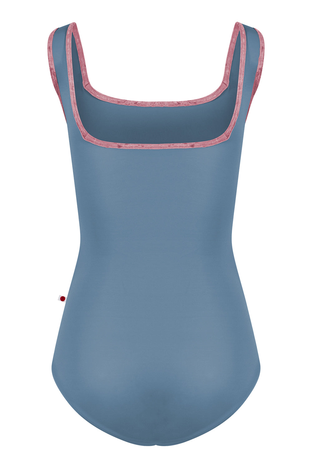 Kids Marieke leotard in T-Blue Grey body color with CV-Romance trim color