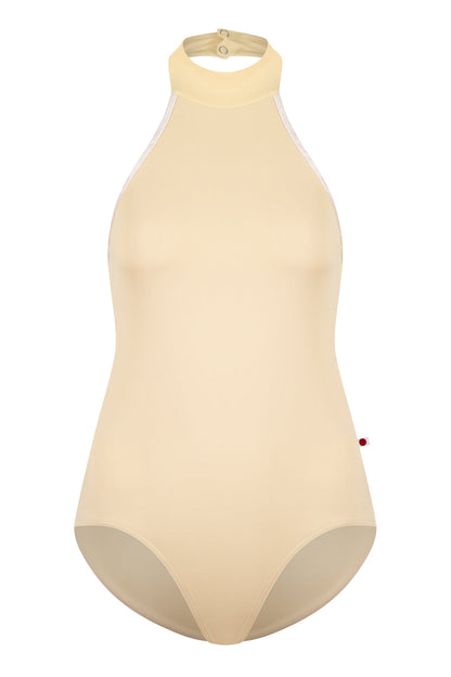 Sarah leotard in T-Vanilla body color with CV-Misty Rose trim color