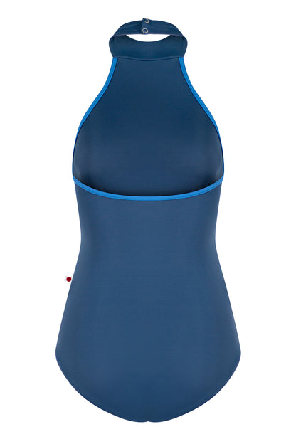 Sarah leotard in T-Storm body color with T-Lapis trim color