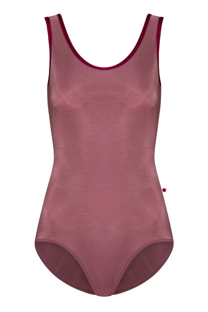 Veronique leotard in N-Phoenix body color with N-Burgundy trim color