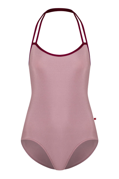 Lena leotard in N-Magic body color with N-Burgundy trim color