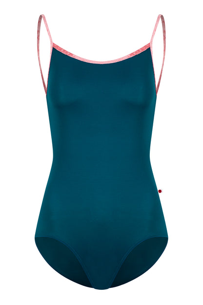 Kiki leotard in T-Zenith body color with CV-Romance trim color
