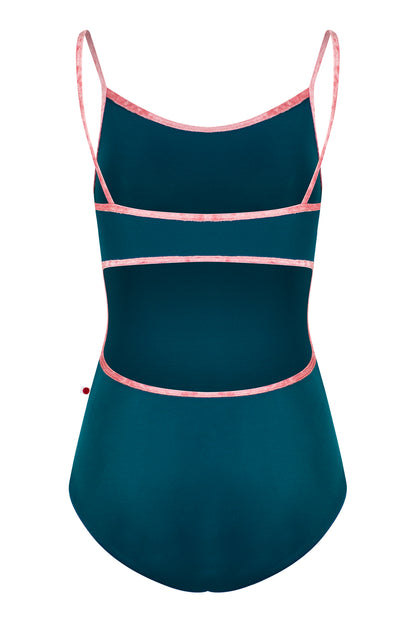 Kiki leotard in T-Zenith body color with CV-Romance trim color