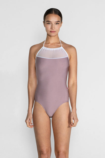 Monique leotard in N-Magic body color with Mesh White top color and T-White trim color