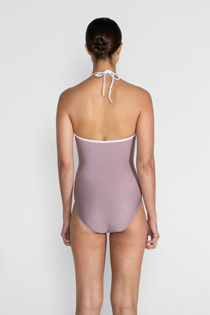 Monique leotard in N-Magic body color with Mesh White top color and T-White trim color