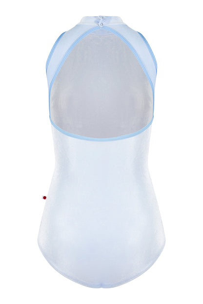 Noe leotard in V-Serenade body color with N-Moontide trim color