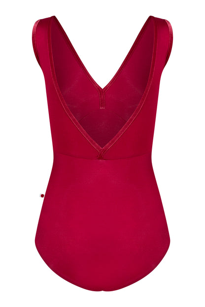 Alicia leotard in N-Berry body & top color with V-Cerise trim color