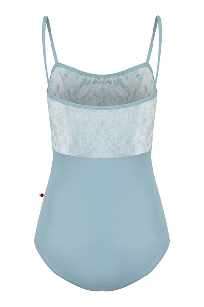 Denise leotard in T-Fog body color with CV-Ice top color and T-Fog trim color