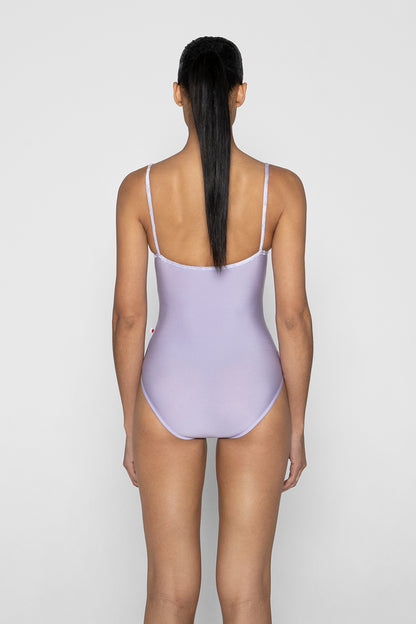 Marisa leotard in N-Poem body color with CV-Angelic trim color