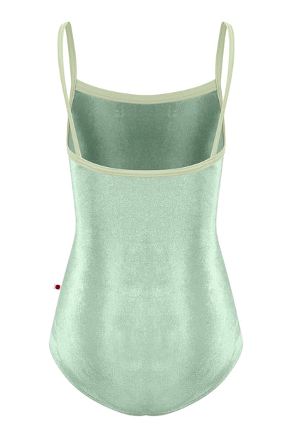 Kids Marisa leotard in V-Meadow body color with N-Ginko trim color
