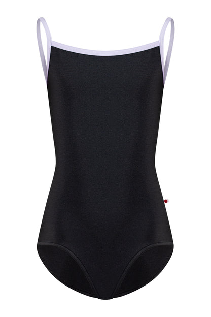 Kids Daniela leotard in N-Black body color with N-Poem trim color