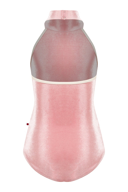 Kids Wendy leotard in V-Dreamy body color with N-Pearl trim color