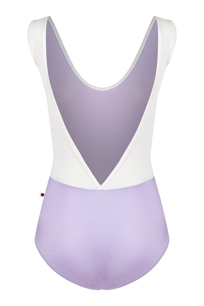 Gina leotard in N-Poem body color with T-White top color and V-White trim color