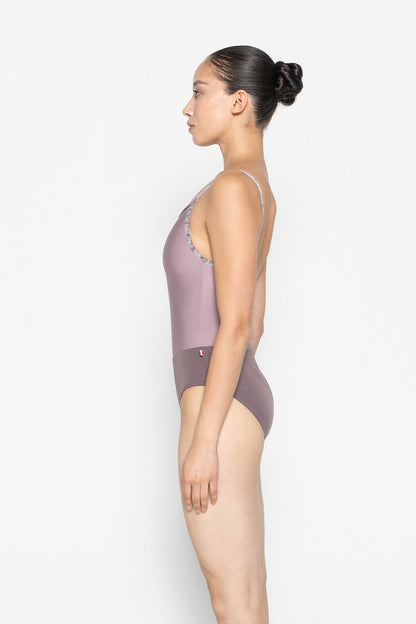 Kayoko leotard in T-Phantom body color with N-Frost top right color, N-Magic top left color and CV-Phantom trim color