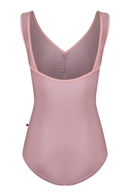 Tiffany leotard in N-Magic body color with N-Antique Rose trim color