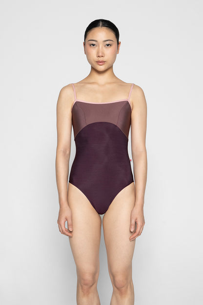 Denise leotard in N-Opera body color with N-Phoenix top color and N-Antique Rose trim color