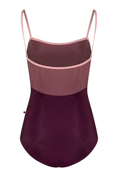 Denise leotard in N-Opera body color with N-Phoenix top color and N-Antique Rose trim color