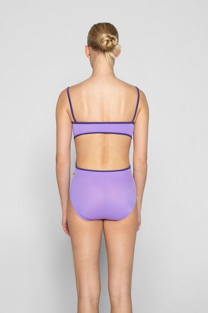 Kiki leotard in T-Iris body color with T-Myth trim color