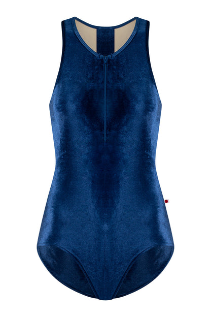 Sasha leotard in V-Pisces body color with Mesh Dolce top color and V-Pisces trim color