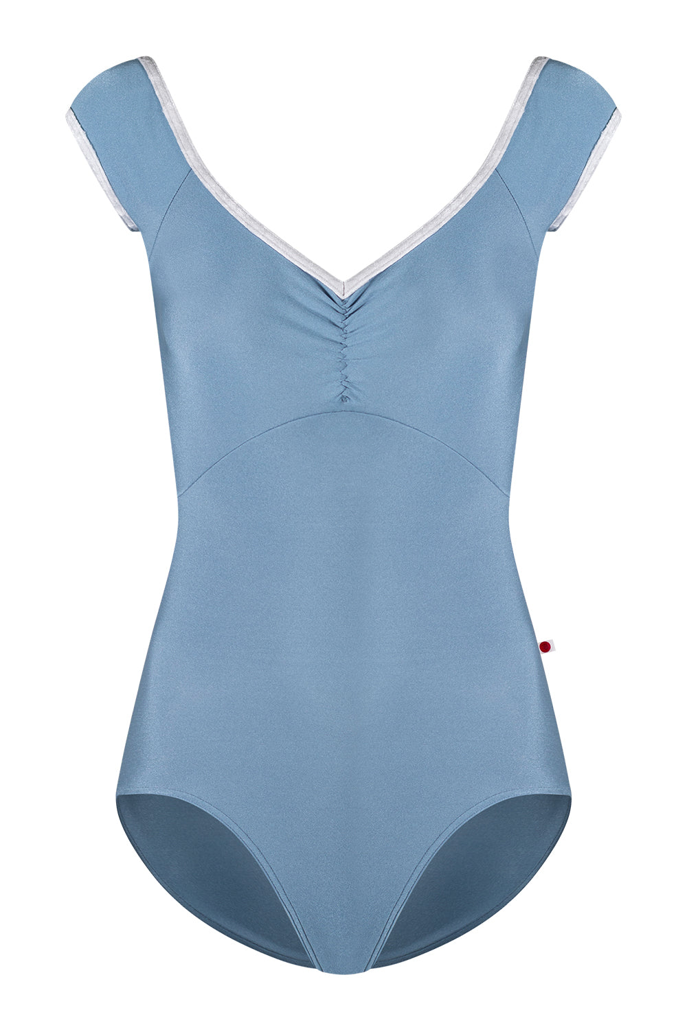 Elli leotard in N-Riva body & top color with CV-Silver trim color