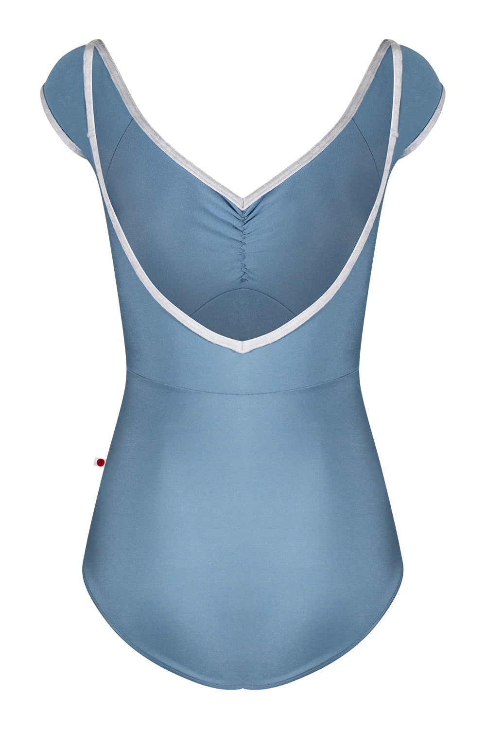 Elli leotard in N-Riva body & top color with CV-Silver trim color