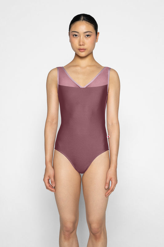 Masha leotard in N-Phoenix body color with Mesh Sonata top color and N-Magic trim color