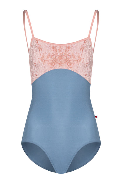 Denise leotard in N-Riva body color with CV-Pecan top color and T-Nectar trim color